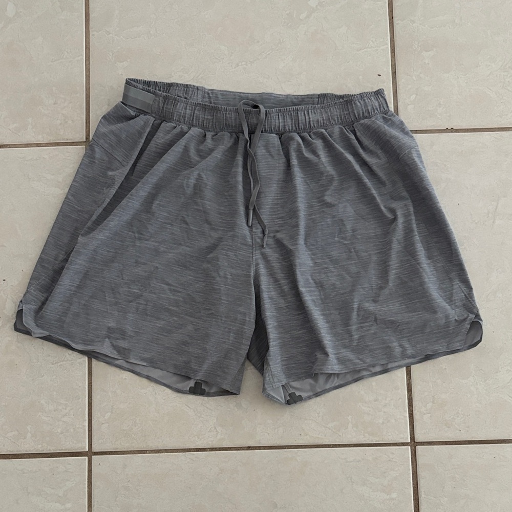 lululemon athletica Men’s Heather Gray Athletic Shorts